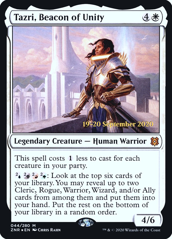 Tazri, Beacon of Unity [Zendikar Rising Prerelease Promos] MTG Single Magic: The Gathering | Red Claw Gaming