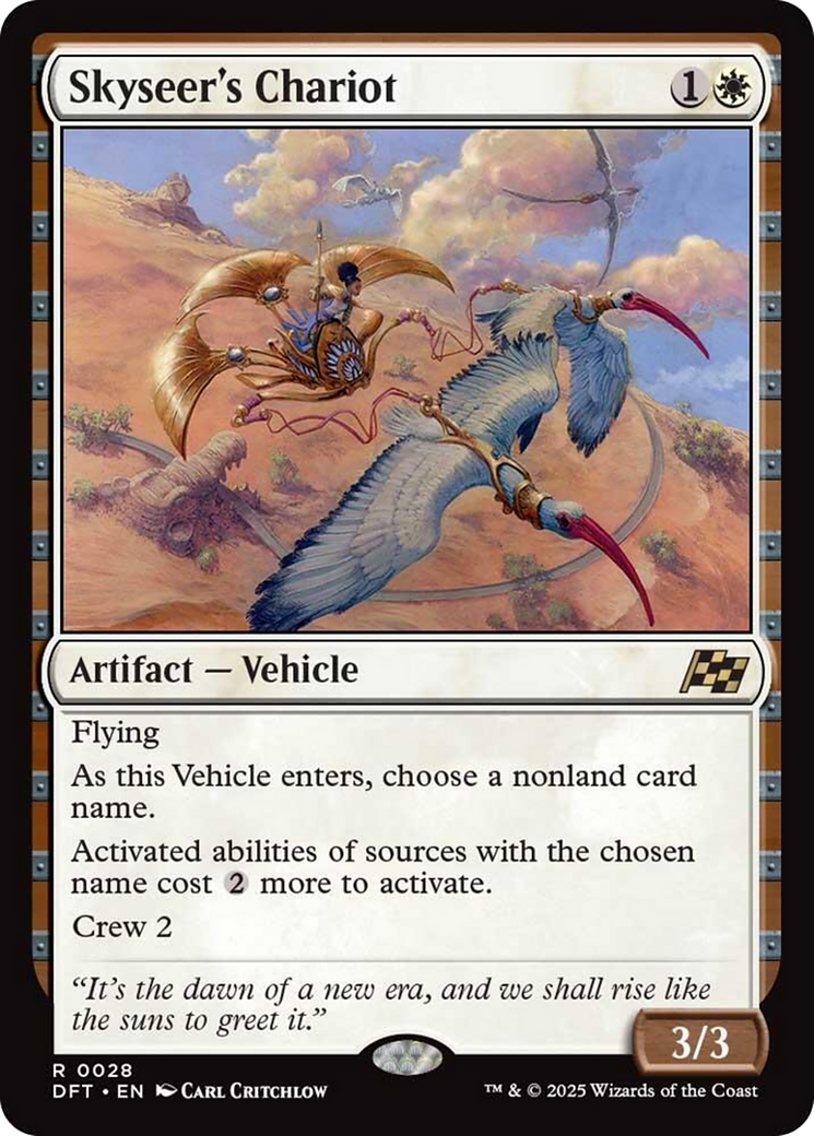 Skyseer's Chariot [Aetherdrift] MTG Single Magic: The Gathering | Red Claw Gaming