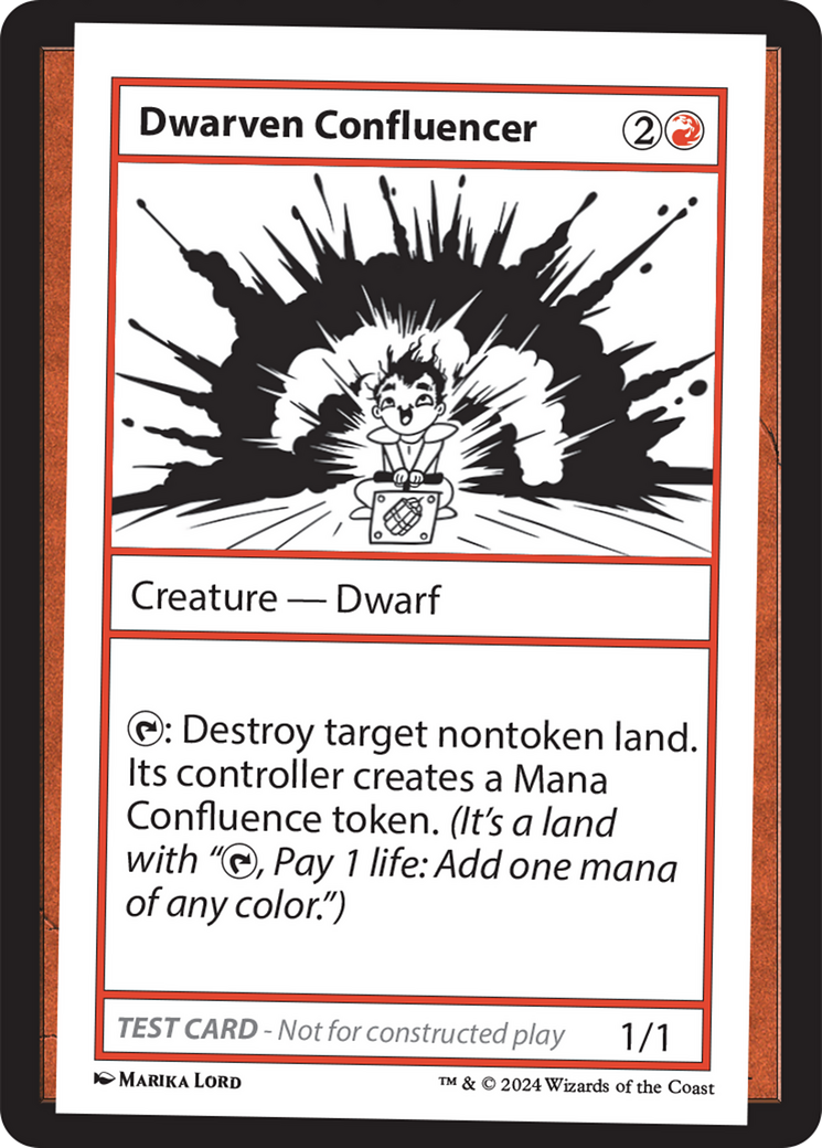 Dwarven Confluencer [Mystery Booster 2 Playtest Cards] MTG Single Magic: The Gathering | Red Claw Gaming