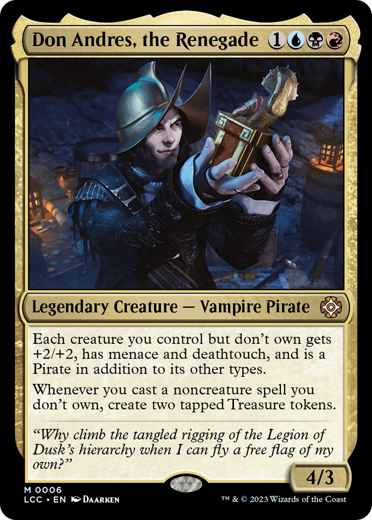 Don Andres, the Renegade [The Lost Caverns of Ixalan Commander] MTG Single Magic: The Gathering | Red Claw Gaming