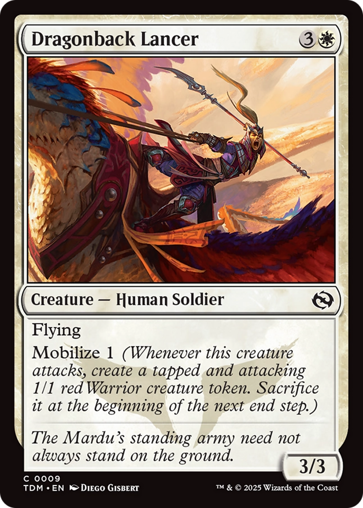 Dragonback Lancer [Tarkir: Dragonstorm] MTG Single Magic: The Gathering | Red Claw Gaming