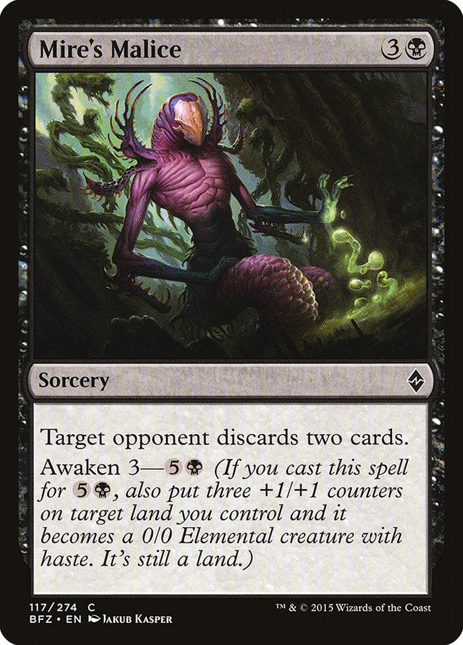 Mire's Malice [Battle for Zendikar] MTG Single Magic: The Gathering | Red Claw Gaming