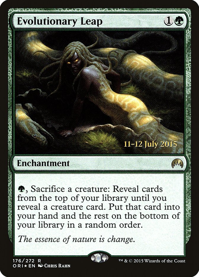Evolutionary Leap [Magic Origins Prerelease Promos] MTG Single Magic: The Gathering | Red Claw Gaming