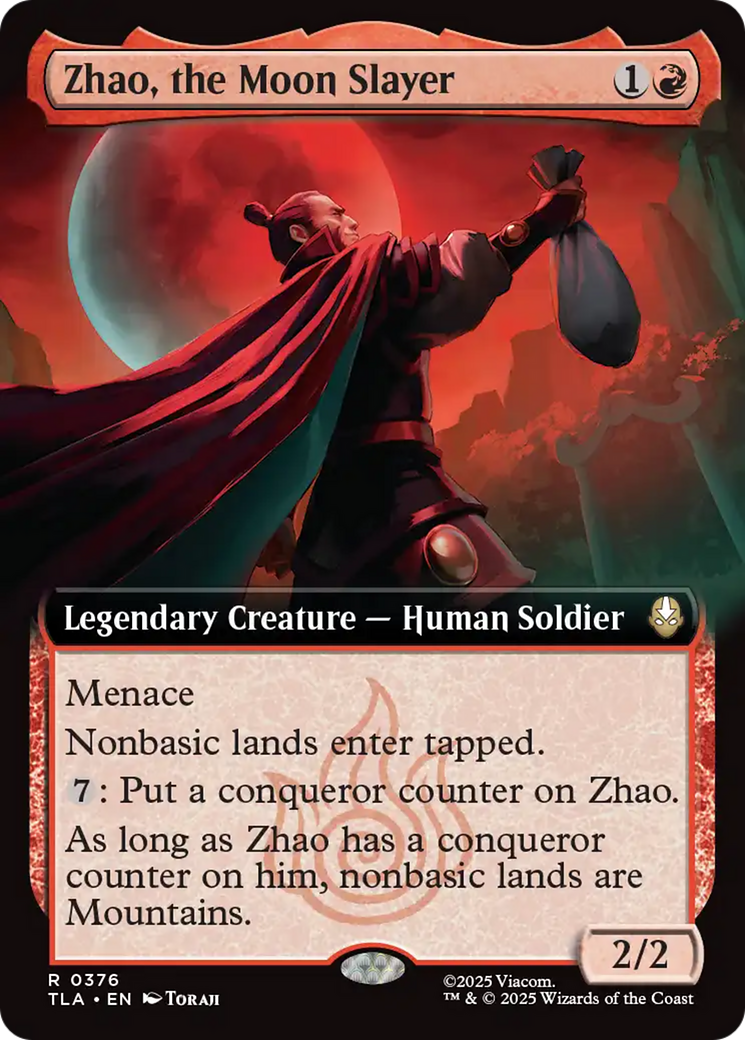 Zhao, the Moon Slayer (Extended Art) [Avatar: The Last Airbender] MTG Single Magic: The Gathering | Red Claw Gaming