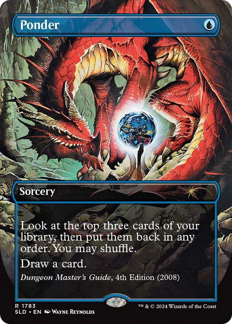 Ponder (1783) (Rainbow Foil) [Secret Lair Drop Series] MTG Single Magic: The Gathering | Red Claw Gaming