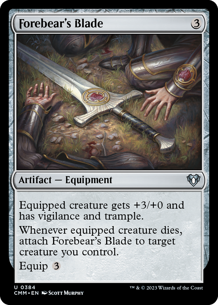 Forebear's Blade [Commander Masters] MTG Single Magic: The Gathering | Red Claw Gaming