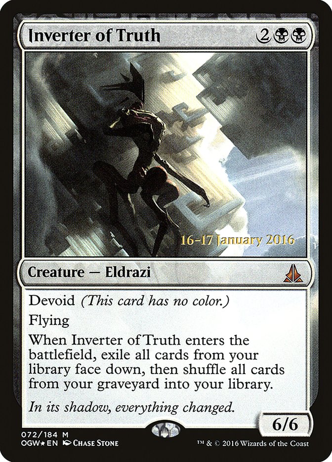 Inverter of Truth [Oath of the Gatewatch Prerelease Promos] MTG Single Magic: The Gathering | Red Claw Gaming