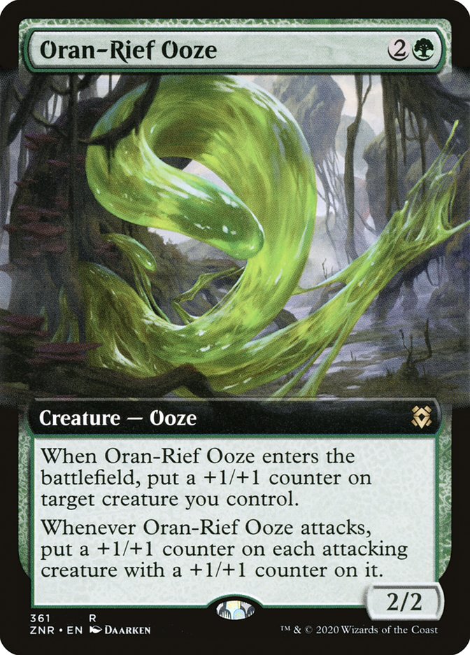 Oran-Rief Ooze (Extended Art) [Zendikar Rising] MTG Single Magic: The Gathering | Red Claw Gaming