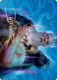 Alrund, God of the Cosmos Art Card (Gold-Stamped Signature) [Kaldheim Art Series] MTG Single Magic: The Gathering | Red Claw Gaming