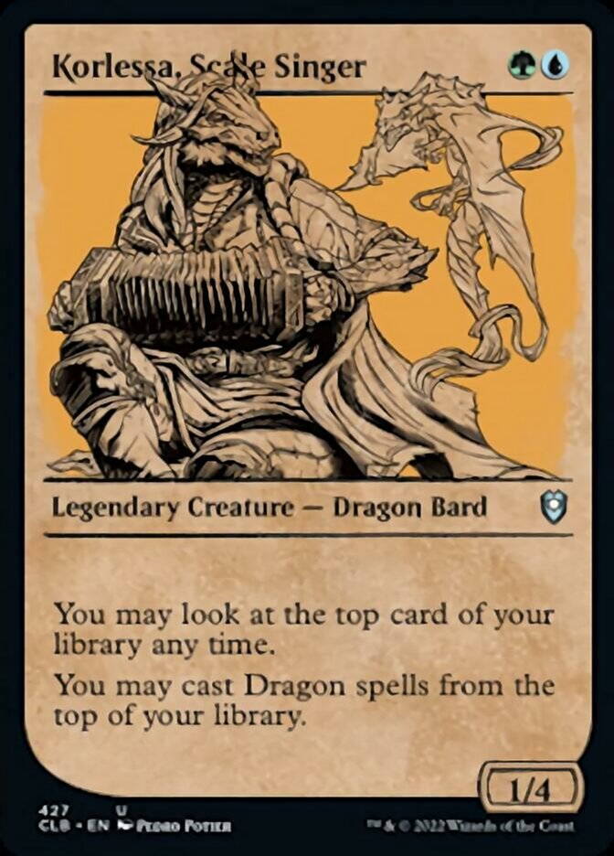 Korlessa, Scale Singer (Showcase) [Commander Legends: Battle for Baldur's Gate] MTG Single Magic: The Gathering | Red Claw Gaming