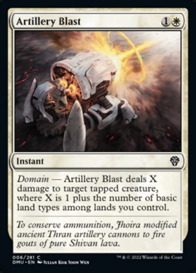 Artillery Blast [Dominaria United] MTG Single Magic: The Gathering | Red Claw Gaming