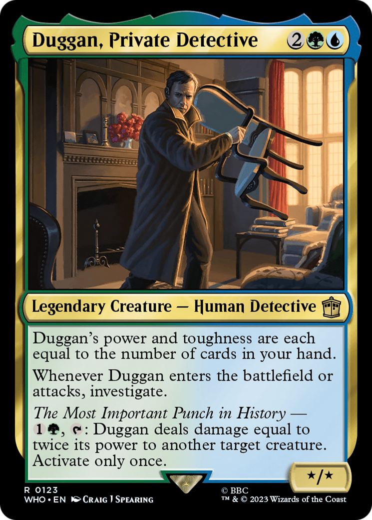 Duggan, Private Detective [Doctor Who] MTG Single Magic: The Gathering | Red Claw Gaming