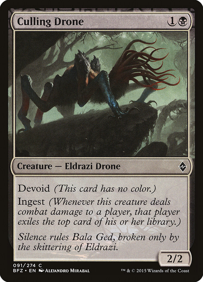 Culling Drone [Battle for Zendikar] MTG Single Magic: The Gathering | Red Claw Gaming