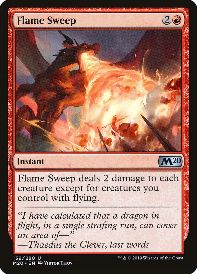 Flame Sweep [Core Set 2020] MTG Single Magic: The Gathering | Red Claw Gaming