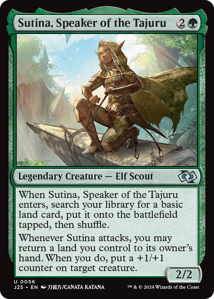 Sutina, Speaker of the Tajuru (Anime) [Foundations Jumpstart] MTG Single Magic: The Gathering | Red Claw Gaming