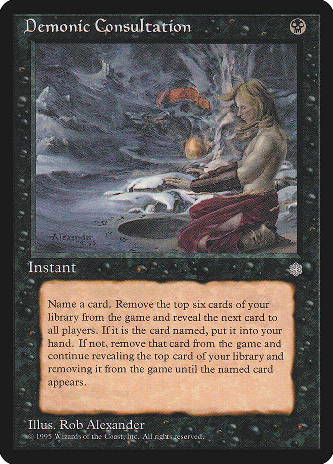 Demonic Consultation [Ice Age] MTG Single Magic: The Gathering | Red Claw Gaming
