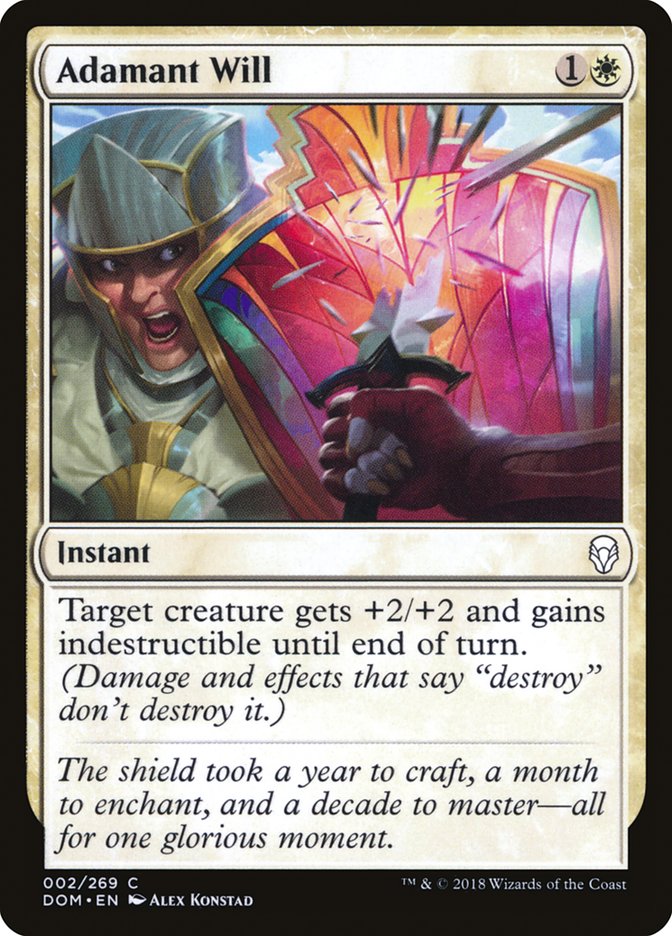 Adamant Will [Dominaria] MTG Single Magic: The Gathering | Red Claw Gaming