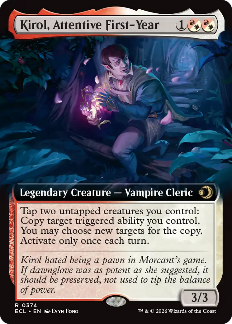 Kirol, Attentive First-Year (Extended Art) [Lorwyn Eclipsed] MTG Single Magic: The Gathering | Red Claw Gaming