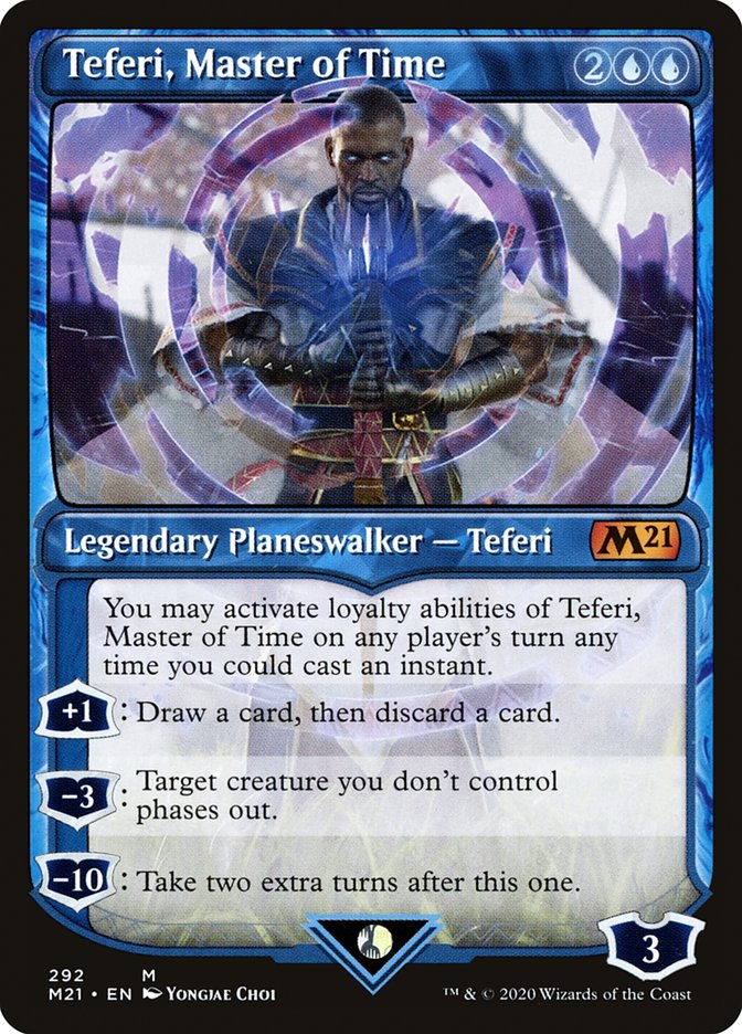 Teferi, Master of Time (Showcase) (292) [Core Set 2021] MTG Single Magic: The Gathering | Red Claw Gaming