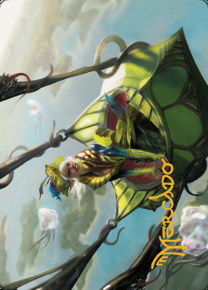 Nael, Avizoa Aeronaut Art Card (Gold-Stamped Signature) [Dominaria United Art Series] MTG Single Magic: The Gathering | Red Claw Gaming