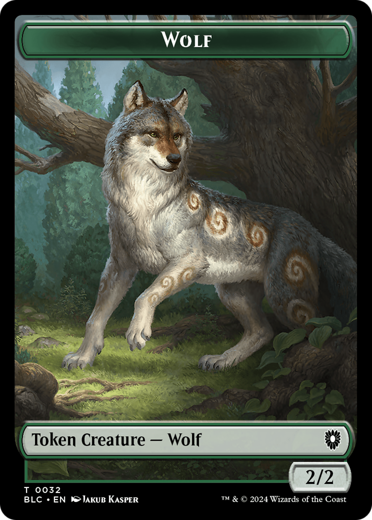 Goat // Wolf (032) Double-Sided Token [Bloomburrow Commander Tokens] MTG Single Magic: The Gathering | Red Claw Gaming