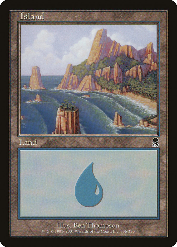 Island (336) [Odyssey] MTG Single Magic: The Gathering | Red Claw Gaming