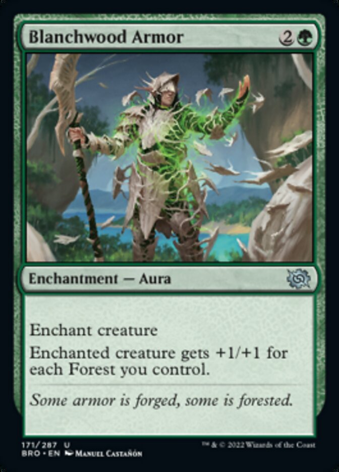 Blanchwood Armor [The Brothers' War] MTG Single Magic: The Gathering | Red Claw Gaming