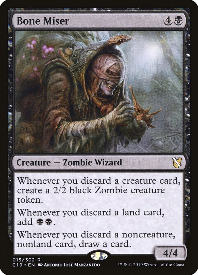 Bone Miser [Commander 2019] MTG Single Magic: The Gathering | Red Claw Gaming