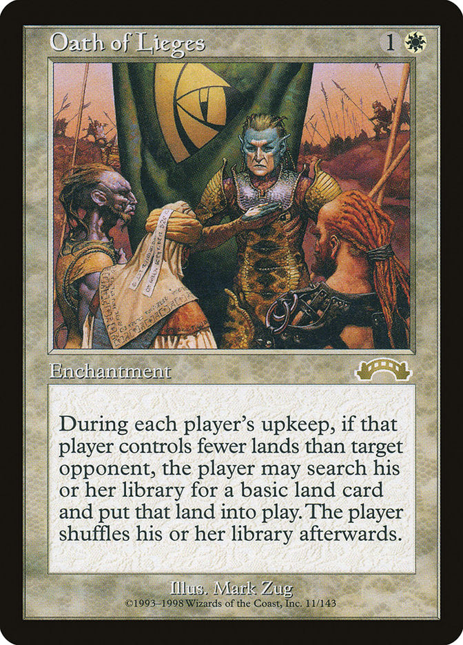 Oath of Lieges [Exodus] MTG Single Magic: The Gathering | Red Claw Gaming