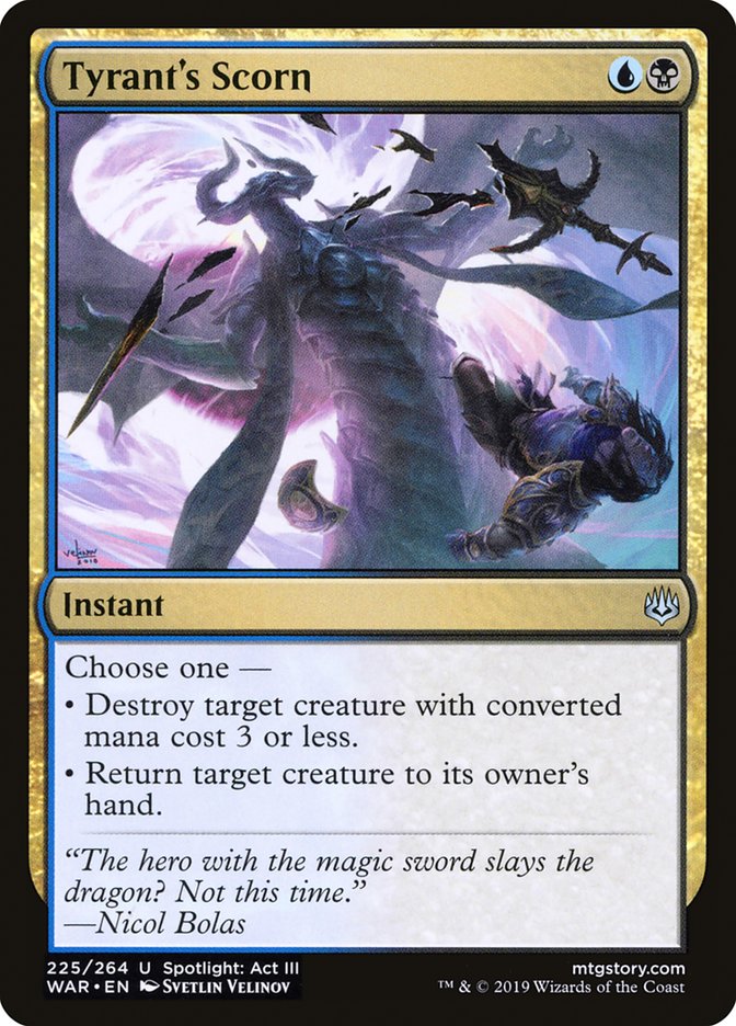 Tyrant's Scorn [War of the Spark] MTG Single Magic: The Gathering | Red Claw Gaming