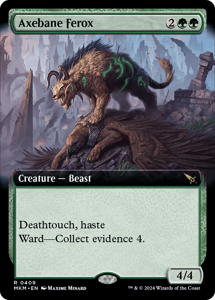 Axebane Ferox (Extended Art) [Murders at Karlov Manor] MTG Single Magic: The Gathering    | Red Claw Gaming