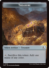 Dragon // Treasure Double-Sided Token [Reality Fracture Tokens] | Red Claw Gaming