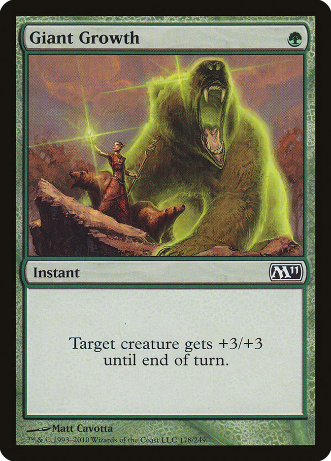 Giant Growth [Magic 2011] MTG Single Magic: The Gathering | Red Claw Gaming