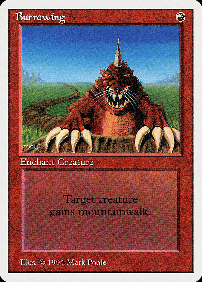 Burrowing [Summer Magic / Edgar] MTG Single Magic: The Gathering | Red Claw Gaming