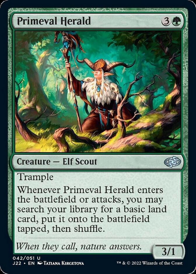Primeval Herald [Jumpstart 2022] MTG Single Magic: The Gathering | Red Claw Gaming