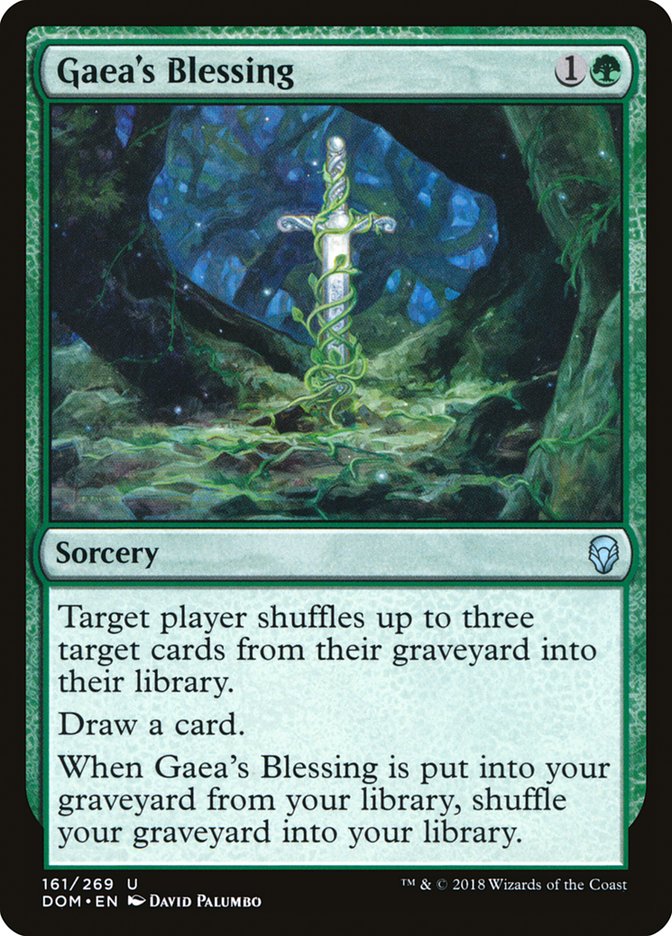 Gaea's Blessing [Dominaria] MTG Single Magic: The Gathering | Red Claw Gaming