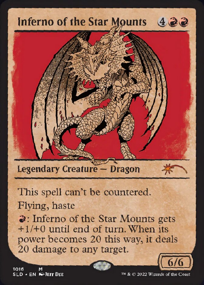 Inferno of the Star Mounts (Showcase) [Secret Lair Drop Series] MTG Single Magic: The Gathering | Red Claw Gaming