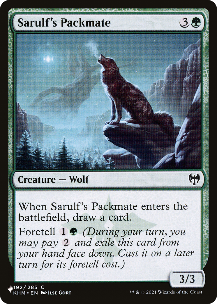 Sarulf's Packmate [The List] MTG Single Magic: The Gathering | Red Claw Gaming