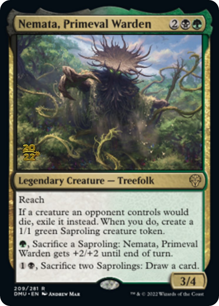 Nemata, Primeval Warden [Dominaria United Prerelease Promos] MTG Single Magic: The Gathering | Red Claw Gaming