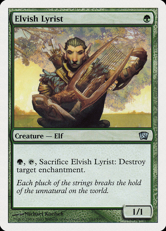 Elvish Lyrist [Eighth Edition] MTG Single Magic: The Gathering | Red Claw Gaming
