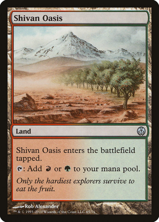 Shivan Oasis [Duel Decks: Phyrexia vs. the Coalition] MTG Single Magic: The Gathering | Red Claw Gaming