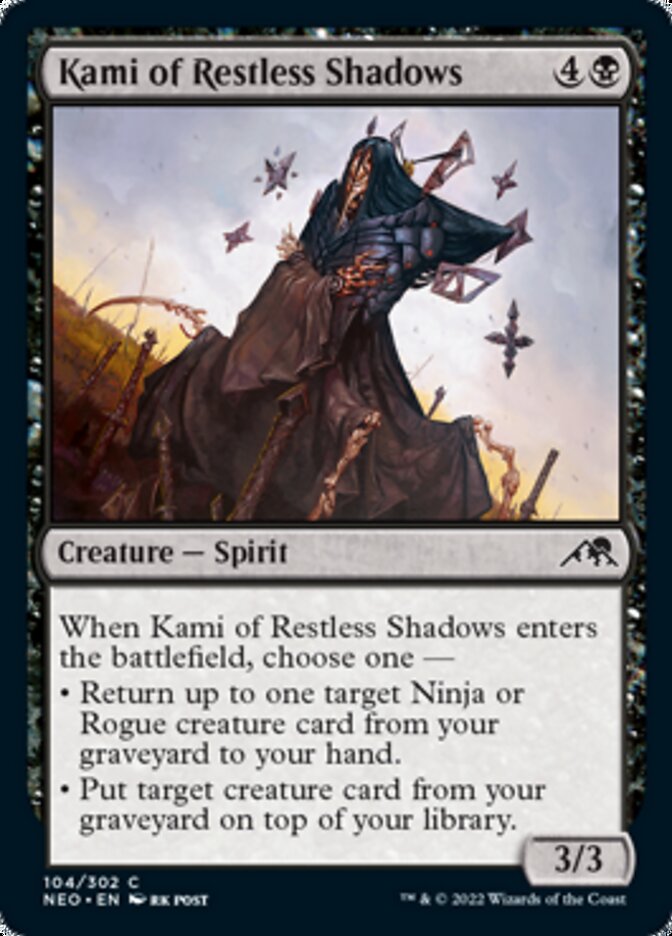 Kami of Restless Shadows [Kamigawa: Neon Dynasty] MTG Single Magic: The Gathering    | Red Claw Gaming
