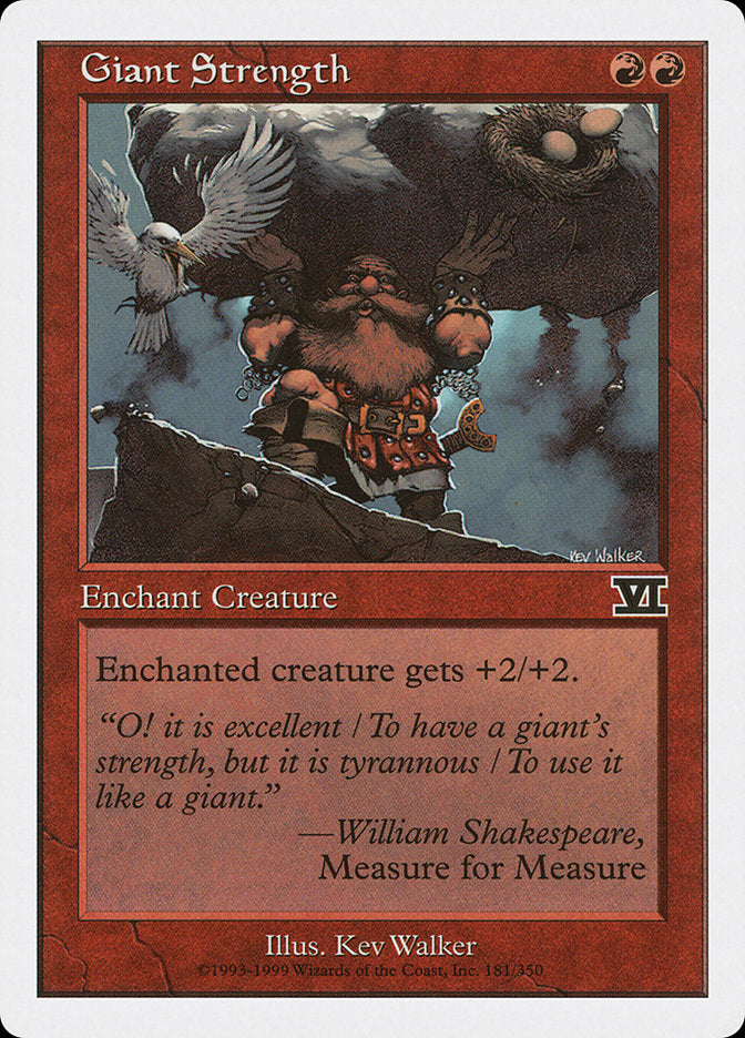 Giant Strength [Classic Sixth Edition] MTG Single Magic: The Gathering | Red Claw Gaming