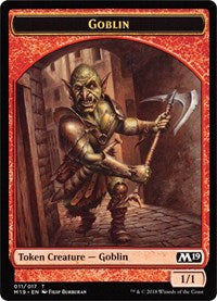 Goblin // Thopter Double-Sided Token (Game Night) [Core Set 2019 Tokens] MTG Single Magic: The Gathering | Red Claw Gaming