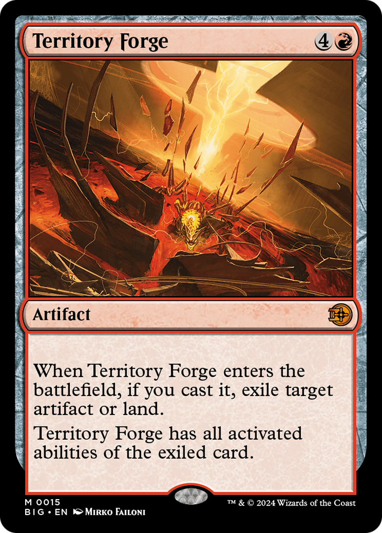 Territory Forge [Outlaws of Thunder Junction: The Big Score] MTG Single Magic: The Gathering    | Red Claw Gaming