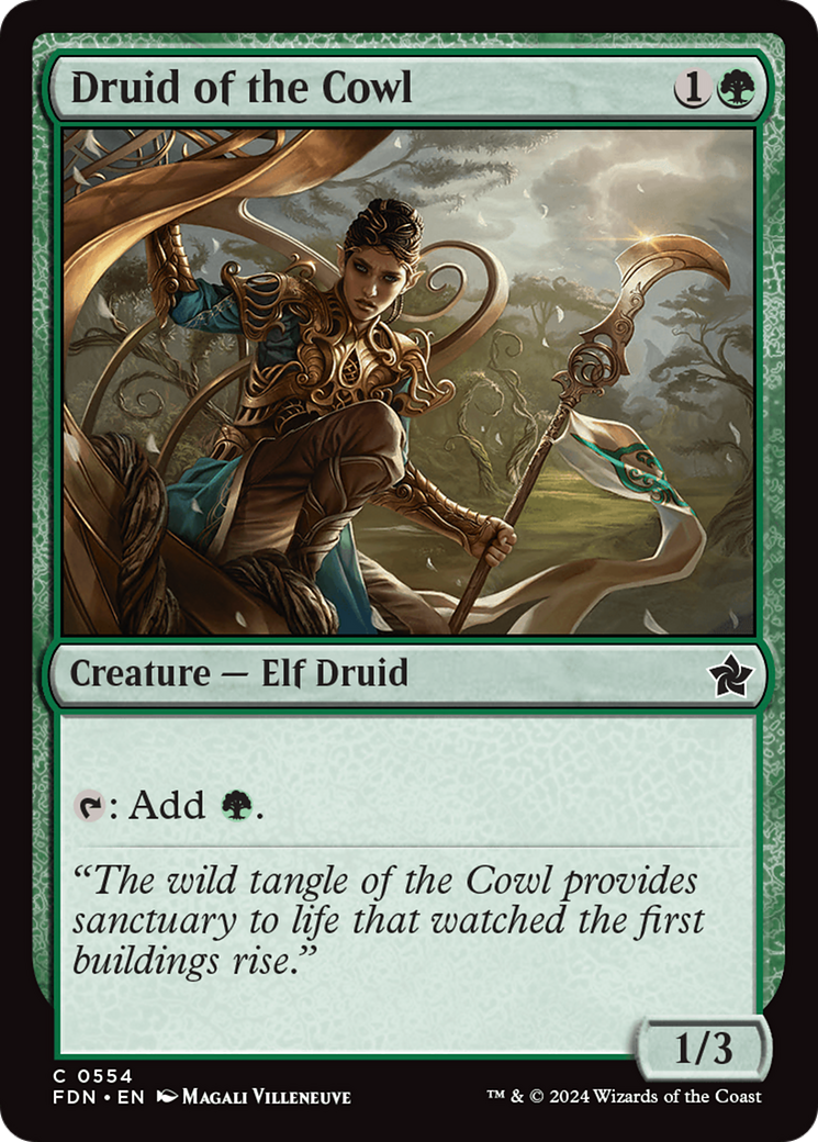 Druid of the Cowl [Foundations] MTG Single Magic: The Gathering | Red Claw Gaming
