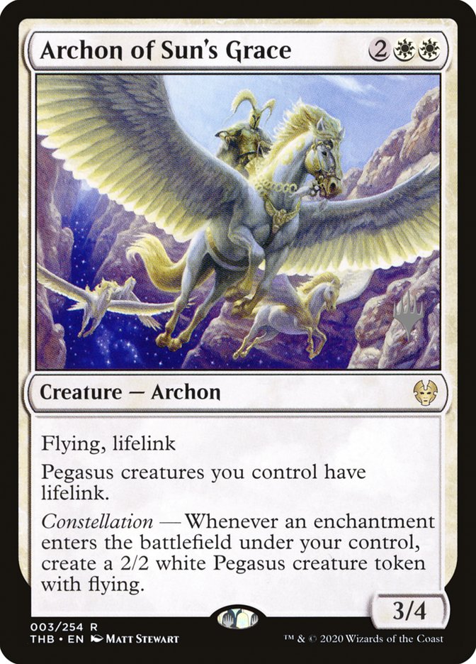 Archon of Sun's Grace (Promo Pack) [Theros Beyond Death Promos] MTG Single Magic: The Gathering | Red Claw Gaming