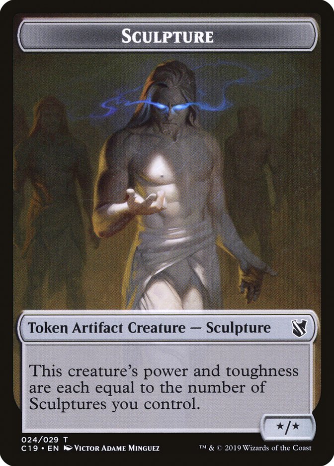 Bird (001) // Sculpture Double-Sided Token [Commander 2019 Tokens] MTG Single Magic: The Gathering | Red Claw Gaming