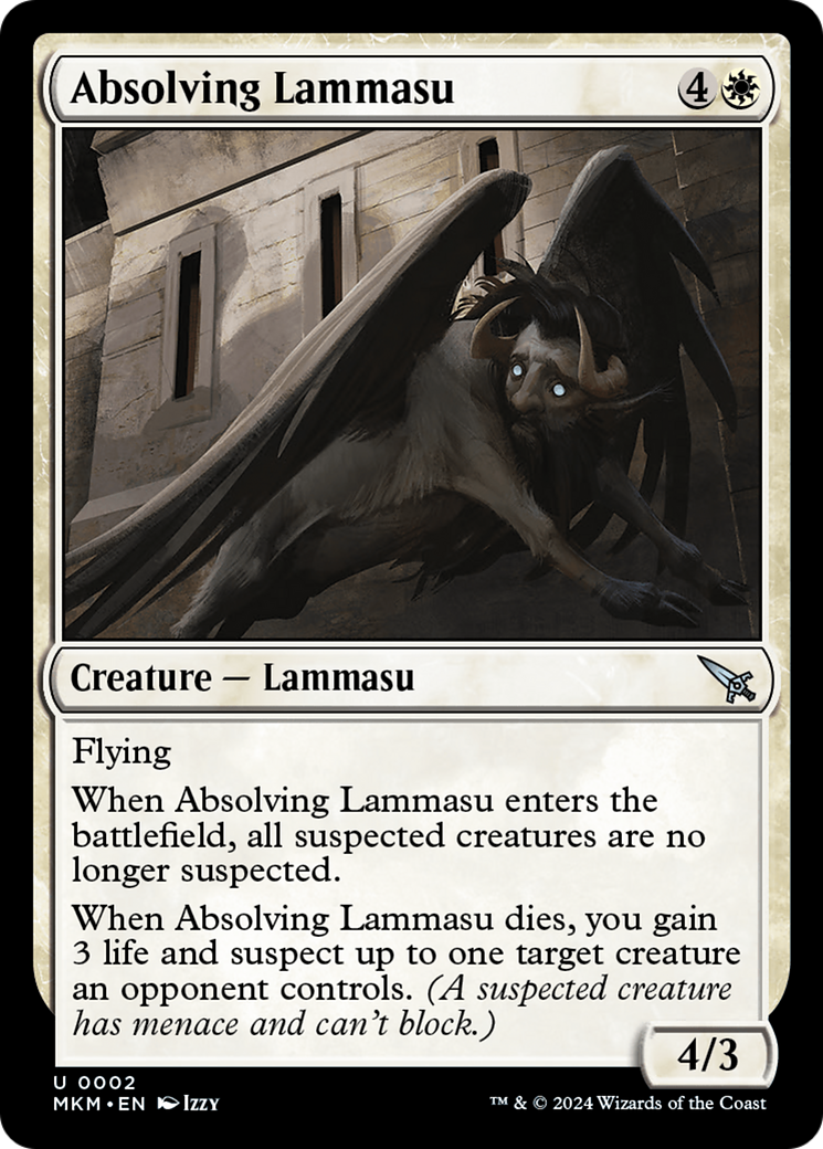 Absolving Lammasu [Murders at Karlov Manor] MTG Single Magic: The Gathering    | Red Claw Gaming