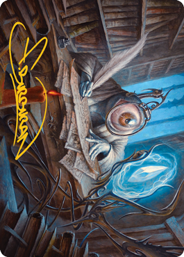 Unblinking Observer Art Card (Gold-Stamped Signature) [Innistrad: Midnight Hunt Art Series] MTG Single Magic: The Gathering | Red Claw Gaming